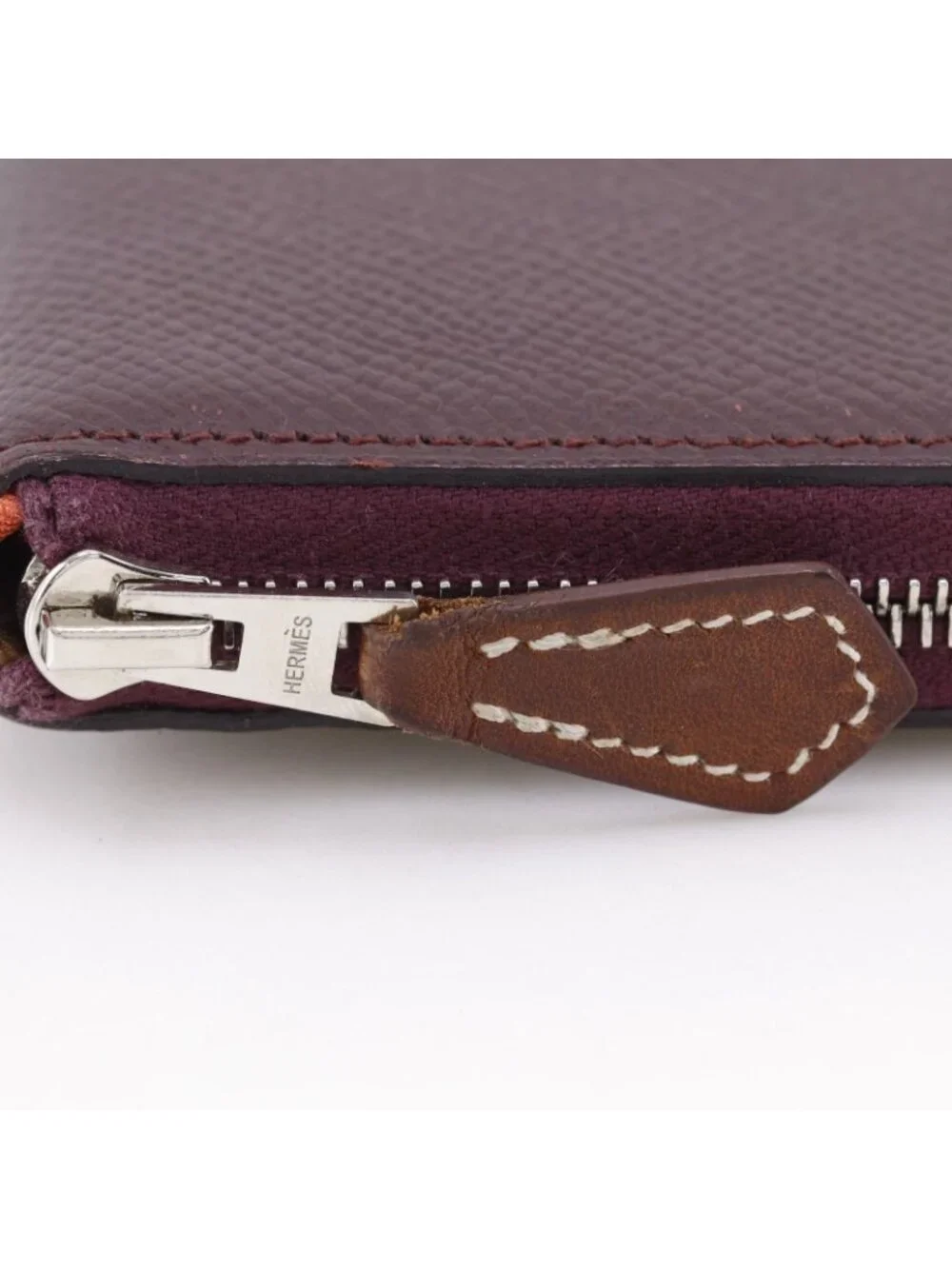 Hermes Azap Long Silk in Veau Winered a Wallet